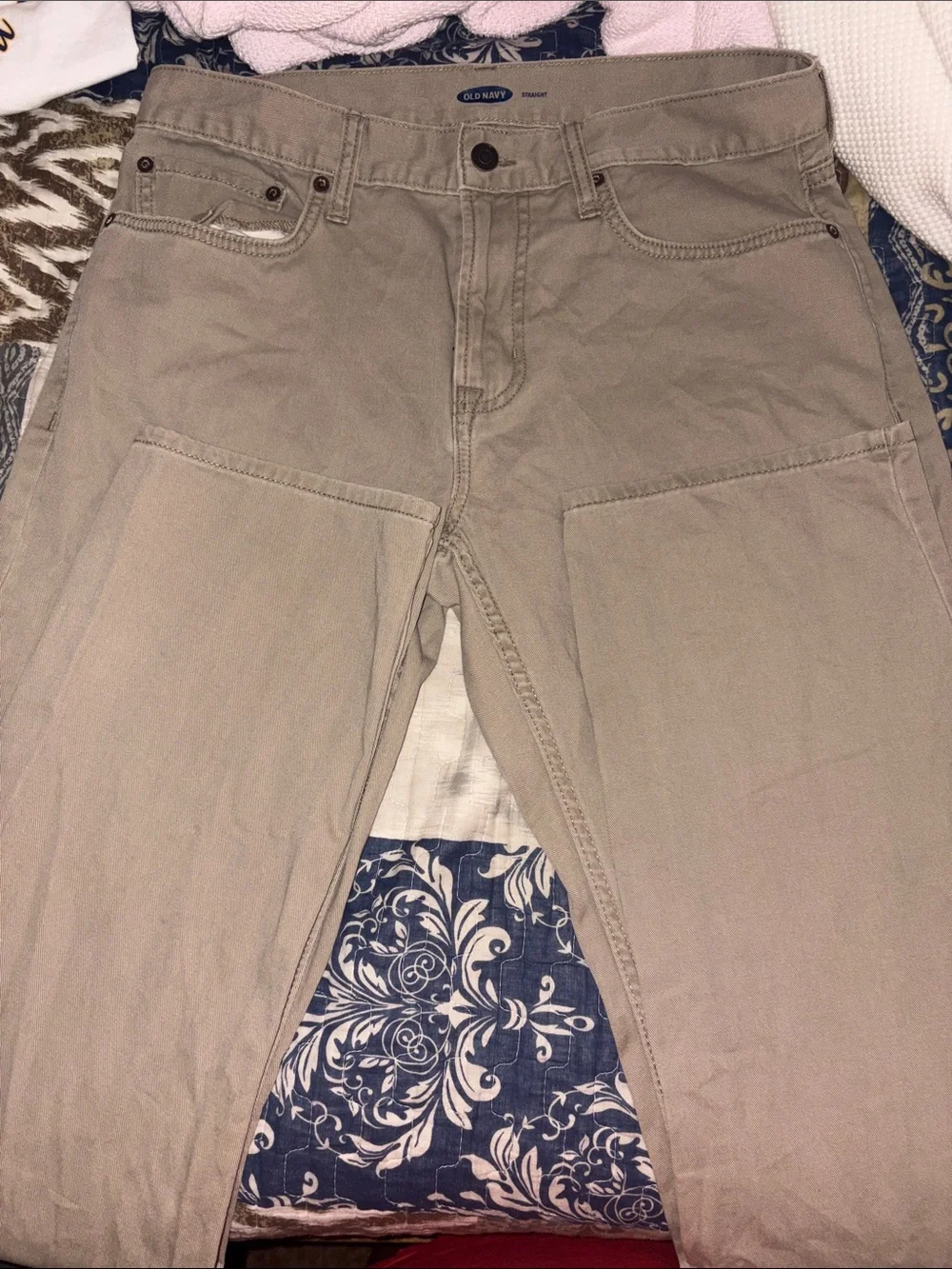 Old Navy Men’s Tan Straight Carpenter Jeans